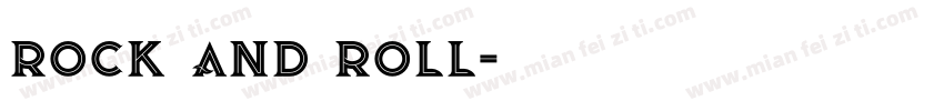 rock and roll字体转换